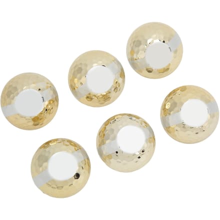 6 stuks Gouden Golf Lint Bal Luxe Elegant Golfbal Cadeaus voor Ceremonie Viering Festivals white