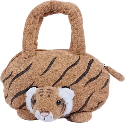 PIA Soft Toys - Pluche Tijger handtas - 22 cm