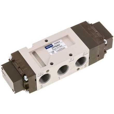 5/3 G3/8 '' (G1/8 '') Middenuitlaat Luchtgestuurd Valve 2-10bar/28-140psi YPC