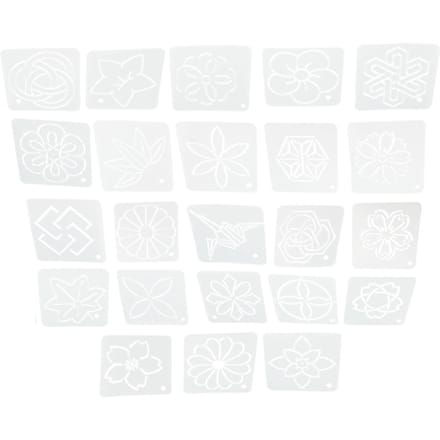23-delige set DIY Quilting Sjabloon 12cmx12cm Gematteerd PP Kleding Quilten Snijsjabloon white