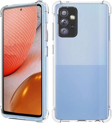 Shock proof Hoesje Geschikt voor: Samsung Galaxy A72 5G - Anti-shock Silicone - Transparant