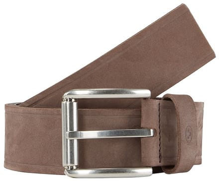 Tom Tailor - TTJAY leren riem met vierkante gesp - Maat 100 - brown uni