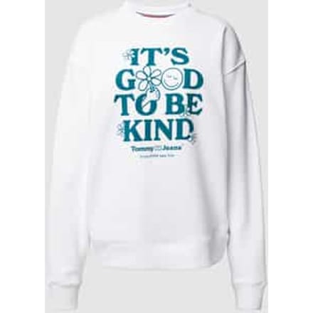 Relaxed fit sweatshirt met statementprint