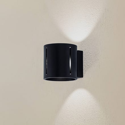 SOLLUX LIGHTING Wandlamp Topa up/down, zwart frame