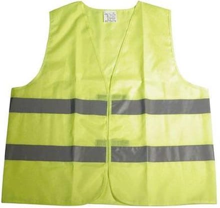 Dresco Veiligheidshesje kind - Reflecterend hesje Junior - Geel veiligheidsvest