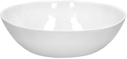 Pomax Porcelino White ovale slakom 36x34cm wit