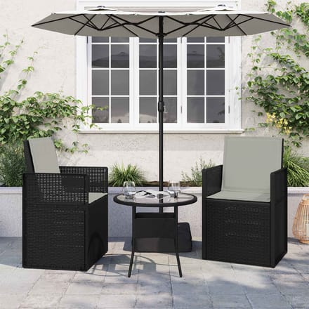 vidaXL - Zitkussen - en - Rugkussen - Polyester - Lichtgrijs - 47 - x - 45 - x - 2 - cm