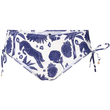 LingaDore - Bikini Short Blue White - maat 38 - Blauw/Wit