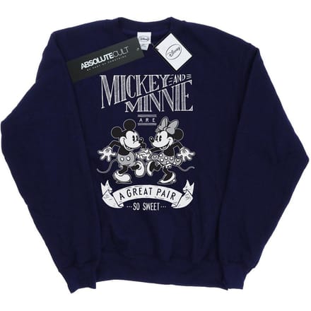 Disney Dames/Dames Mickey en Minnie Mouse Groot Paar Sweatshirt (Marineblauw)