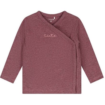 Prénatal newborn overslagshirt - meisjes - Mid Mauve Purple - Maat 62