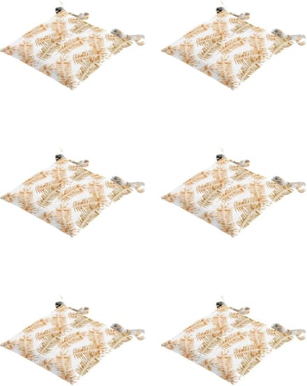 Madison - Zitkussen - Universeel - 6st - 46x46 - Outdoor Flora Yellow
