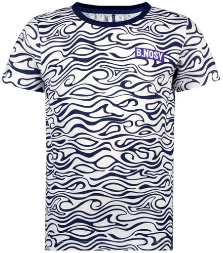 B.Nosy jongens t-shirt allover Wave print Limit