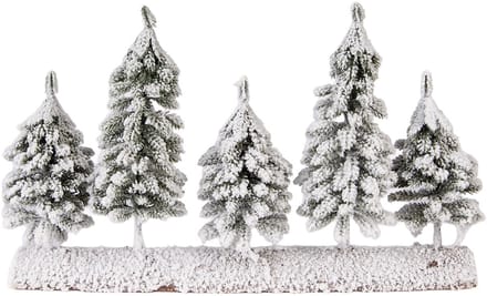 Clayre & Eef Mini Kunstkerstboom 40x8x25 cm Groen Hout