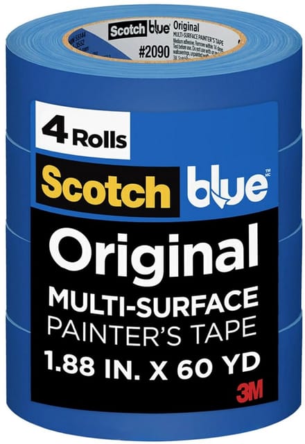 Multifunctionele Verftape voor Binnen en Buiten - 4 Rollen - Blauw