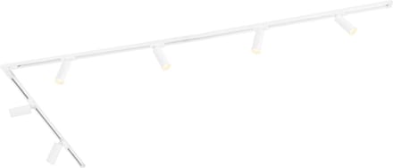 Ledvion - LED Railverlichting 3M + 8 Railspots (Wit - Dimbaar - GU10 Fitting) - 1-Fase