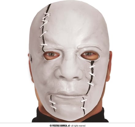 Halloween Latex Halfmasker Killer with Scars