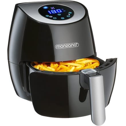 Monzana Heteluchtfriteuse - 3,6 liter 1500W 6 Programmas - Zwart
