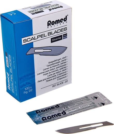 Romed scalpelmesjes nr. 22 steriel Romed