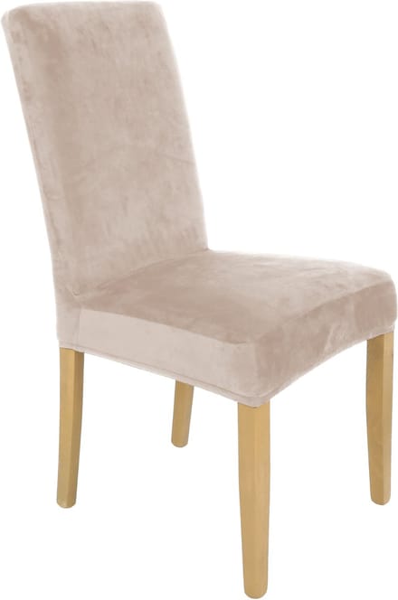 Ubieramy-meble - Stoelhoes - Elastisch - Welur - Koel Beige