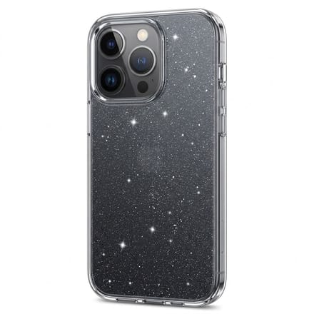 Glitter Hoesje Geschikt voor iPhone 13 pro max Telefoonhoesje Case transparant