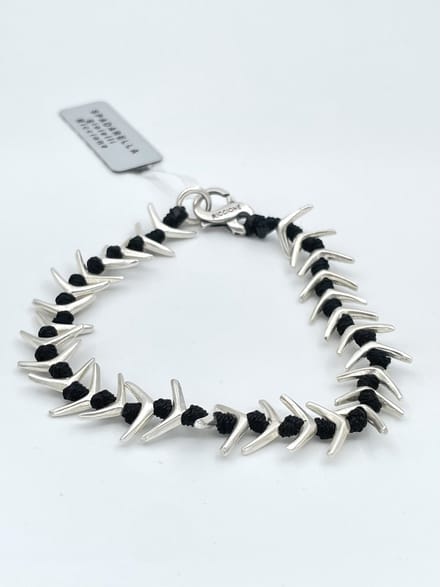 Spadarella Gioielli - SPBR223- Armband - 925 Zilver - 12mm - Black 4000 - 19 Cm