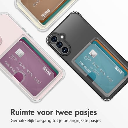 imoshion Softcase Backcover met pasjeshouder voor de Samsung Galaxy S23 FE - Transparant
