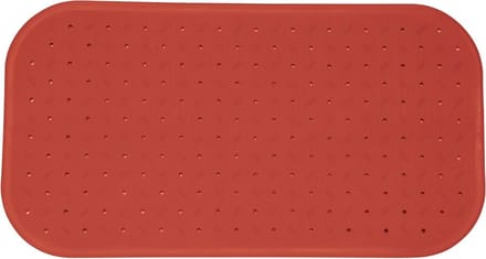 Premium douchemat terracotta rood - antibacterieel, antislip - ca. 36 x 76 cm, rozengeur