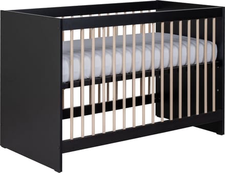 Europe Baby Nova Babybed Zwart Eiken 60 x 120 cm