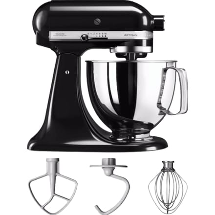 KitchenAid Artisan 5KSM125EOB - Keukenmachine - 4,8L - Porselein wit - 3 Menghaken