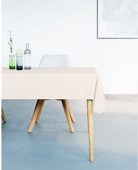 Mistral Home - TAFELKLEED - waterafstotend - 160 x 270 cm - effen kleur - Écru