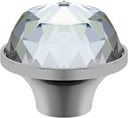 GTV - Deurknop - Kristal Chroom - Halfrond