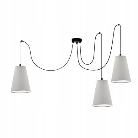 Merloze Hanglamp met Kegelformiede Lampenkap - 3-Lichts