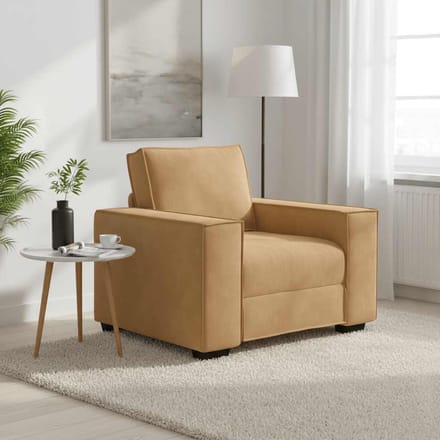 vidaXL - Sofastoel - Bruin - 100x78x84 - cm - Fluweel