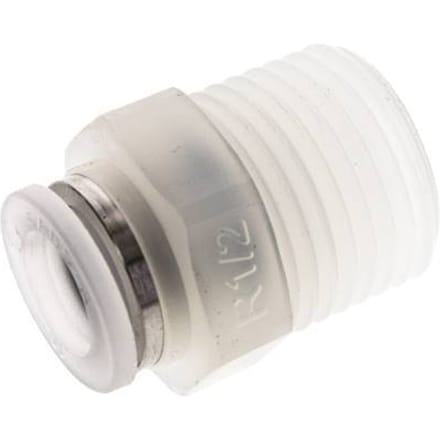 10mm x R1/2'' PA Insteekfitting Buitendraad EPDM/PTFE