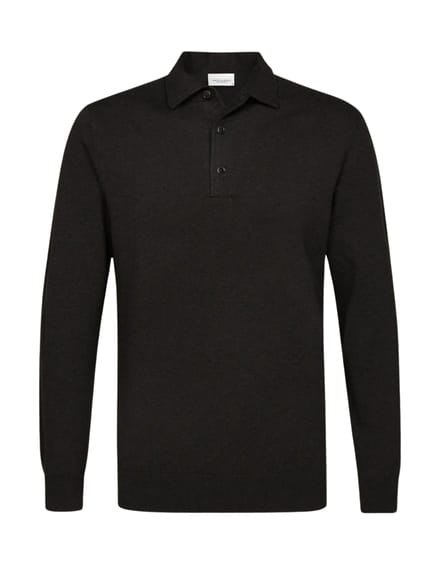 Profuomo Polo One Piece Polos Donkerbruin Ppxj30003