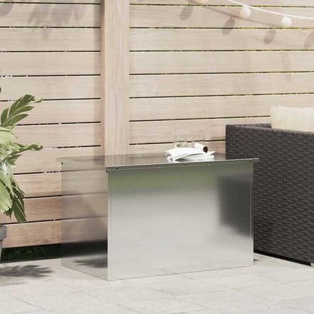 vidaXL Tuinkussenopbergdoos Gegalvaniseerd staal 80 x 50,5 x 50 cm