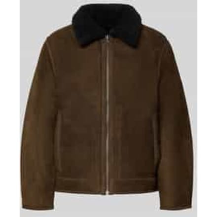 Leren jack met ritssluiting, model 'ULFUR'