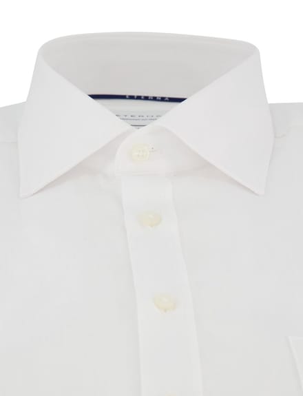 Overhemd wit Eterna korte mouw comfort fit