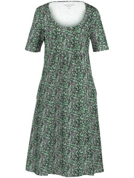 Jerseyjurk Selma Van Green Cotton wit