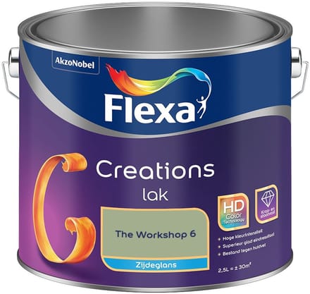 Flexa - Creations Lak Zijdeglans - The Workshop 6 - Mengverf - 2,5 L