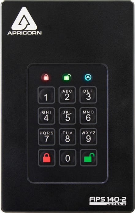 Apricorn Aegis Fortress FIPS Level 3 - Externe HDD - 1TB