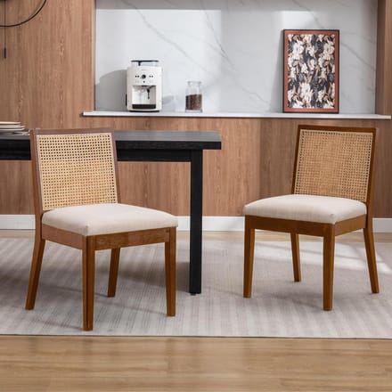 Eetkamerstoelen Set van 2 – - Bruin - Novihome