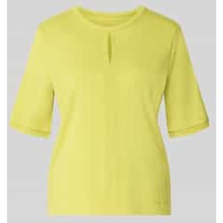 T-shirt met ronde hals en cut-out