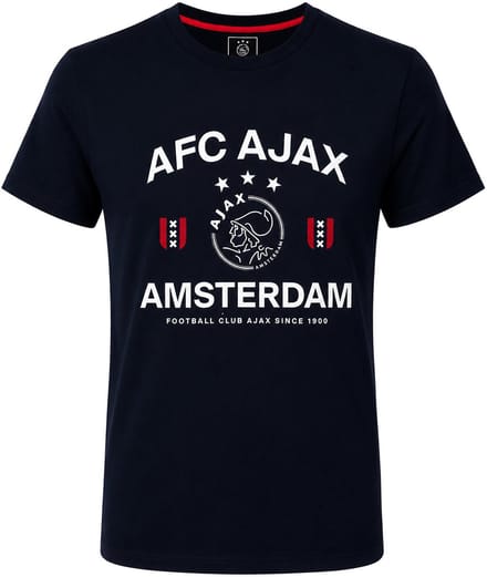 AFC Ajax - T-shirt - Maat 104/110 - Donkerblauw - Kinderen
