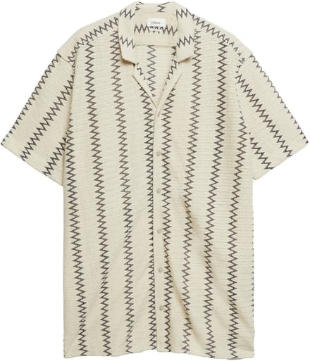 Chemise met kroekpatroon en knoopsluiting s.Oliver
