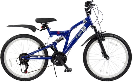 2Cycle MTB kinderfiets 24 inch (8 tot 10 jaar) voor jongens blauw