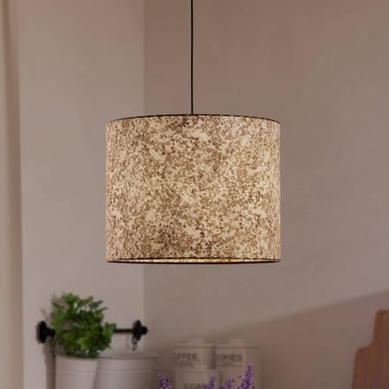EGLO Butterburn Hanglamp - E27 - Ø 36 cm - Zwart|Wit|Groen - Berkenbladeren