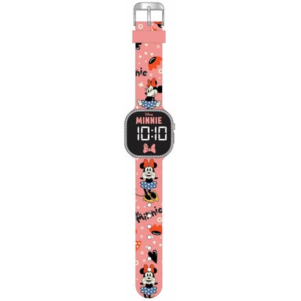 Minnie Kinder LED horloge met sierdesign