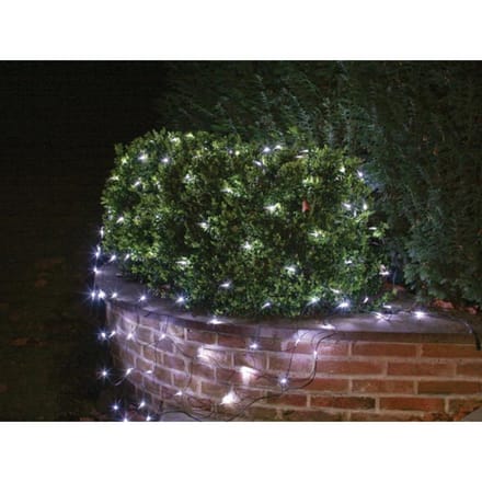 Light Creations Netlight Led - 2 X 2 M - 144 Witte Lampen - Zwarte Draad - 36 V