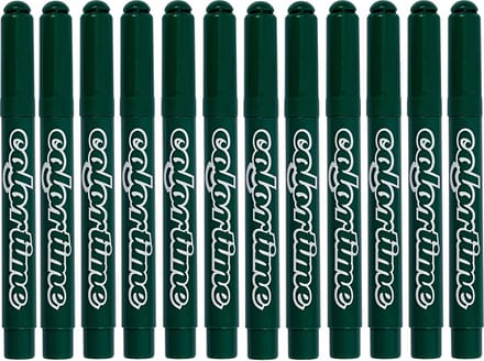 Colortime stift, 5 mm lijn, groen, 12 stuks